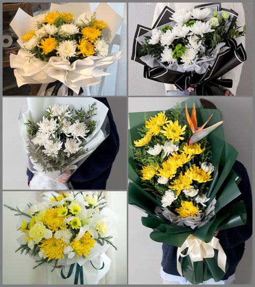 浙江省绍兴越城区灵芝镇七里江村白事花束代送